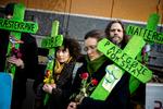 Miljøorganisationerne Extinction Rebellion og Arternes Ambassade stod bag demonstrationen. Foto: Jens Hartmann Schmidt/POLFOTO