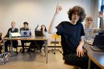 Eleverne i 2.x på Nørre Gymnasium i Brønshøj fik som et forsøg ikke karakterer, da de gik i 1.g. Det gør de nu.  Foto: Jens Dresling/POLFOTO