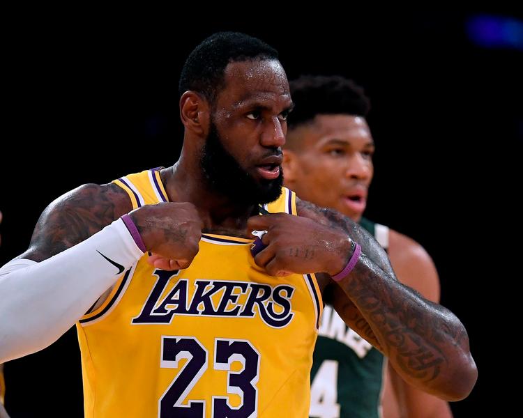 NBA-stjernen LeBron James, der har kontrakt med Los Angeles Lakers, har aldrig spillet uden tilskuere, og han har ikke tænkt sig at starte på det nu - coronavirus eller ej. Foto: Harry How/Ritzau Scanpix