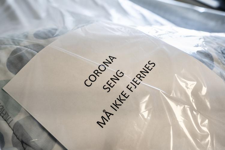 Aalborg Universitetshospital præsenterede i går sin nye afdeling, som er klar til at aage mod coronapatienter.  Foto: Henning Bagger/Ritzau Scanpix