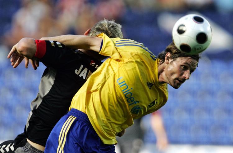 Peter Madsen fotograferet i 2008, da han spillede for Brøndby.  Foto: Jens Dresling/POLFOTO
