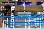 Sådan ser det ud nu i  Ben Gurion International Lufthavn i Tel Aviv. Foto: Amir Cohen/Ritzau Scanpix