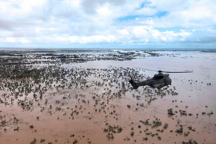 Cyklonen Idai ramte Mozambique i det sydøstafrika med voldsom kraft i marts 2019. Foto: Maryke Vermaak/Ritzau Scanpix