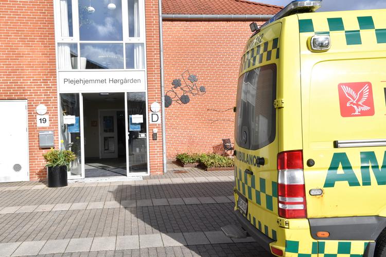 Det er på plejehjemmet Hørgården i Risskov ved Aarhus, at en nattevagt har fået konstateret coronavirus.  Foto: Ernst van Norde/Ritzau Scanpix