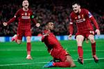 Hollandske Georginio Wijnaldum har en evne til at score i de store kampe, og det var også ham, der bragte Liverpool foran 1-0 onsdag aften på Anfield.  Foto: Javier Soriano/Ritzau Scanpix