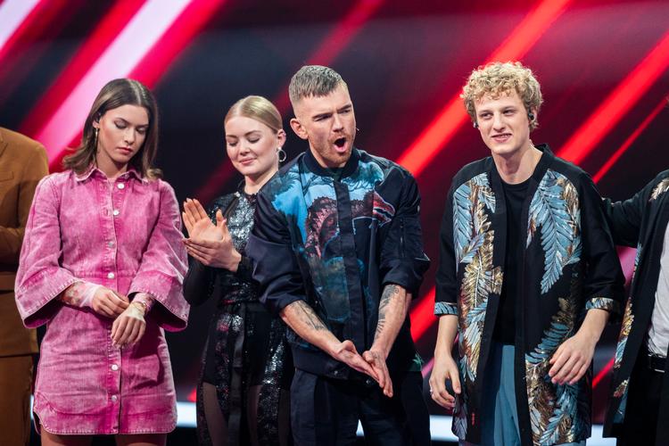 Sidste fredag blev 'X Factor' afviklet uden publikum. Nu trækkes stikket helt på programmet, foreløbig i to uger.  Foto: Martin Sylvest/Ritzau Scanpix