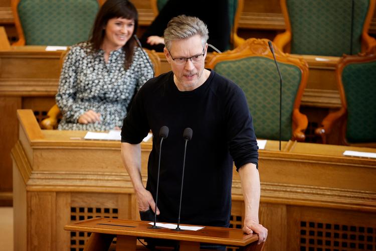 Alternativets Torsten Gejl    ved en tidligdre spørgetime med statsministeren i folketingssalen på Christiansborg.  Foto: Jens Dresling/POLFOTO