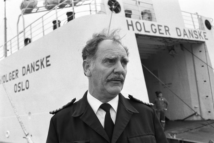 Kaptajn Hugo Larsen sejlede i mange år på ruten mellem Frederikshavn og Oslo med skibet ’Holger Danske’.  Foto: Øhman, Rolf/Ritzau Scanpix