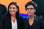   Socialisten Anne Hidalgo og den konservative Rachida Dati (med briller) er favoritter ved valget i Paris. En af den kommende borgmesters største opgaver bliver håndteringen af coronaen på lokalt plan og afviklingen af OL i Paris i 2024. Foto: Bertrand Guay/Ritzau Scanpix