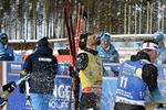 Martin Fourcade  blev efterfølgende hyldet.  Foto: Lehtikuva/Ritzau Scanpix