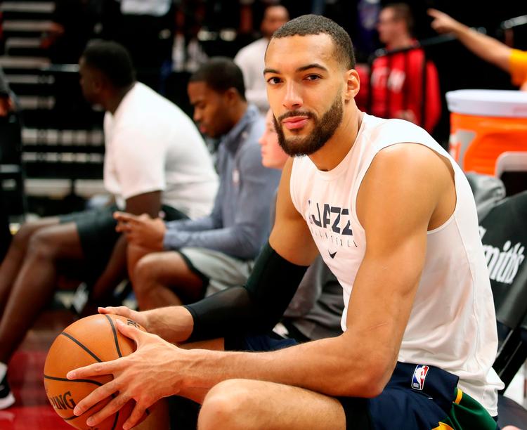 Rudy Gobert er en af de tre NBA-spillere, der er blevet smittet med coronavirus. Foto: George Frey/Ritzau Scanpix