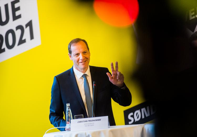 Løbsdirektør Christian Prudhomme håber, at årets Tour kan finde sted. Hvis ikke, bliver 2021-udgaven med start i Danmark den næste udgave af det store cykelløb.  Foto: Jonas Olufson
