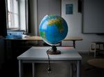 I Bavnehøj Skole i Københavns  Sydhavn er lokalerne tomme. Ingen elever er mødt op siden fredag. Foto: Mads Nissen/POLFOTO