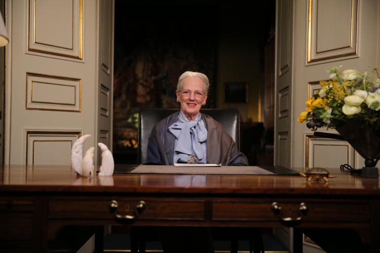 Dronning Margrethe under sin årlige nytårstale sidste år.   Foto: Finn Frandsen