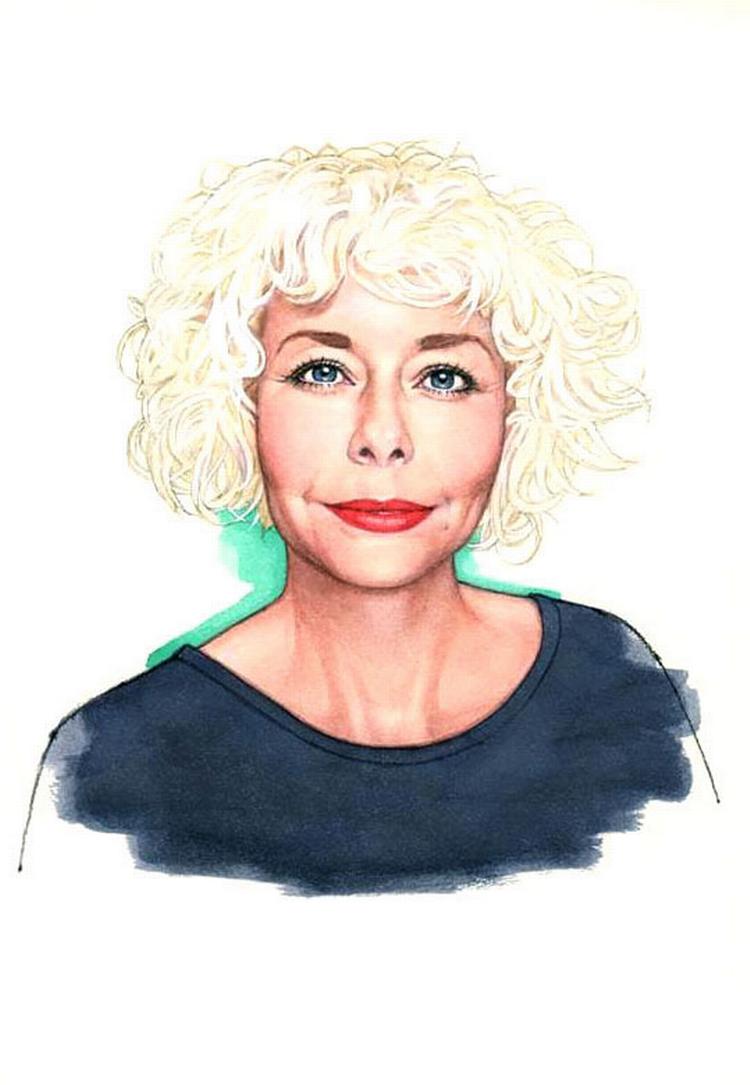 Lav desserter, ligesom når du ellers laver mad. Se, hvad du har i køleskabet og frugtkurven, og improviser, mener madskribent og kogebogsforfatter Marie Holm. Tegning Masao Yamazaki