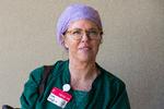 Lorene Christensen er operationssygeplejerske på Gentofte Hospital og arbejder med ikke-akutte patienter.  Foto: Finn Frandsen/POLFOTO