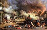 Maleri Jacques Bertaux: Prise du Palais des Tuileries, 1793