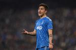 Paulo Dybala er den tredje Juventus-spiller, der er testet positiv for coronavirus. Foto: Alberto Lingria/Ritzau Scanpix