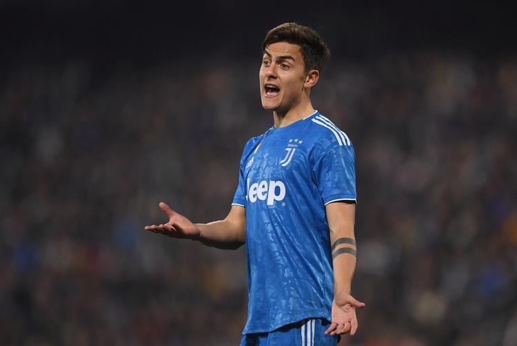 Paulo Dybala er den tredje Juventus-spiller, der er testet positiv for coronavirus. Foto: Alberto Lingria/Ritzau Scanpix