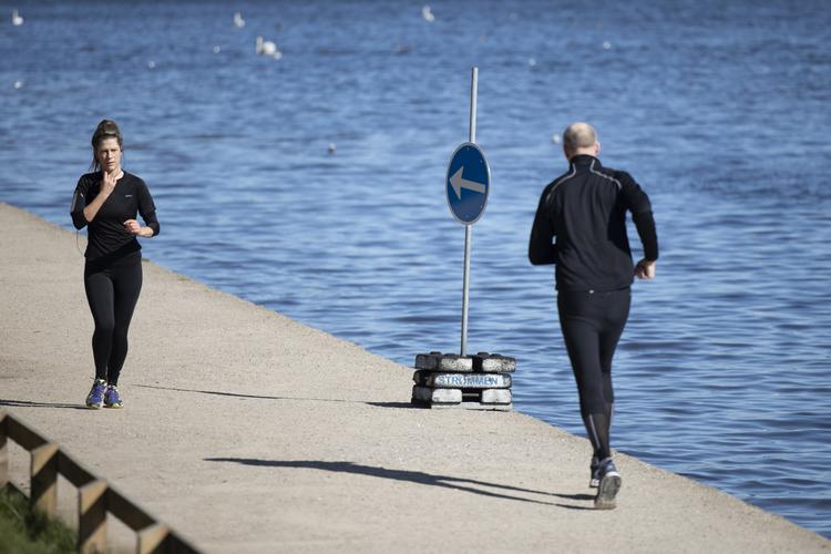 Søerne i København i lørdags.  Foto: Andreas Merrald/POLFOTO