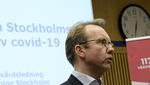 »Stormen er her. Vi ved ikke, hvor voldsom den bliver, men vi er midt i den«, siger sundhedsdirektør i Region Stockholm, Björn Eriksson.  Foto: 10010 Janerik Henriksson/tt/Ritzau Scanpix