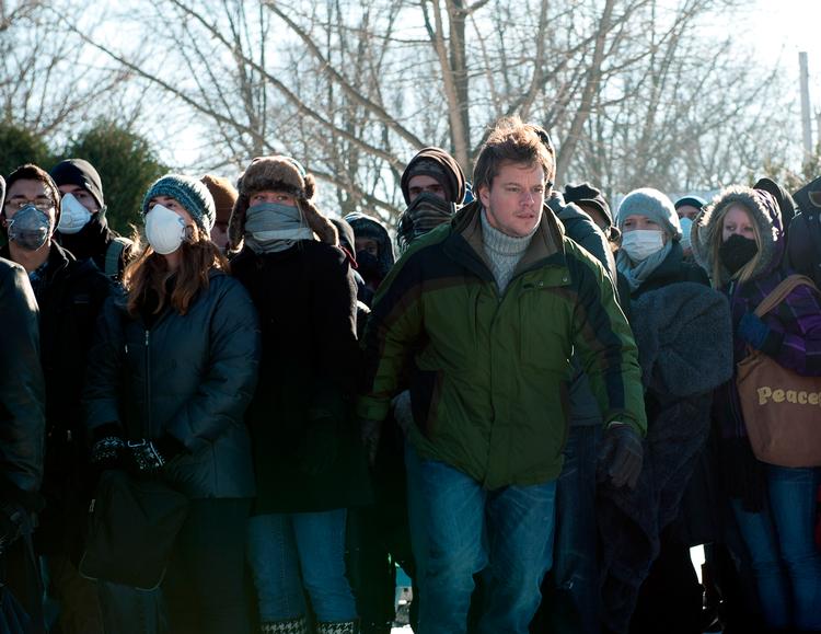 Matt Damon ses her i en scene fra den højaktuelle film 'Contagion'. Foto: Claudette Barius/Warner Bros Pictures/Ritzau Scanpix
