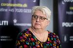 Formand for HK/Stat  Rita Bundgaard (billedet) og skatteminister Morten Bødskov (S) fortalte på et pressemøde i Eigtveds Pakhus, at offentligt ansatte, der har lavet aftaler om at overføre ferie til næste ferieår, kan få trukket aftalen tilbage   Foto: Ida Guldbæk Arentsen/Ritzau Scanpix