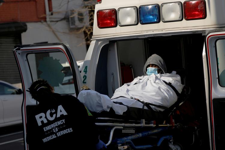 I sit program mandag den 9. marts rasede Trish Regan mod demokraterne og kaldte coronavirus, som siden har ramt i tusindvis af amerikanere, for et fupnummer. Foto: Andrew Kelly/Ritzau Scanpix