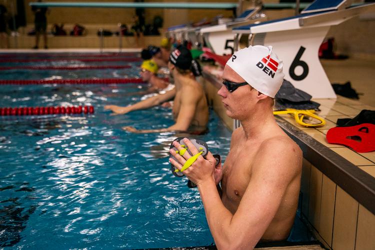 Træningen hjemme i Sigma med Jonas Lundström gjorde i 2019 Alexander Aslak Nørgaard til Danmarks første VM-finalist i 1.500 meter fri. Foto: Jens Hartmann Schmidt/POLFOTO
