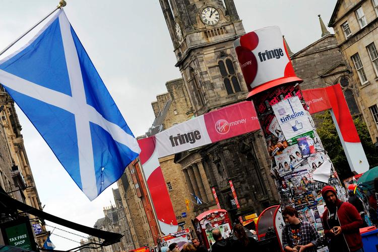 For første gang i over 70 år vil Edinburgh til august ikke være et paradis for kulturinteressede. I alt fem kulturfestivaler i byen er aflyst. Foto: Andy Buchanan/Ritzau Scanpix