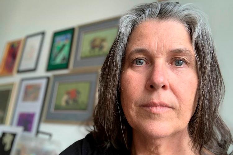 Nanna Van Elks' kæreste er netop kommet hjem fra intensiv, hvor han er blevet behandlet for coronasmitte. Foto: Privatfoto