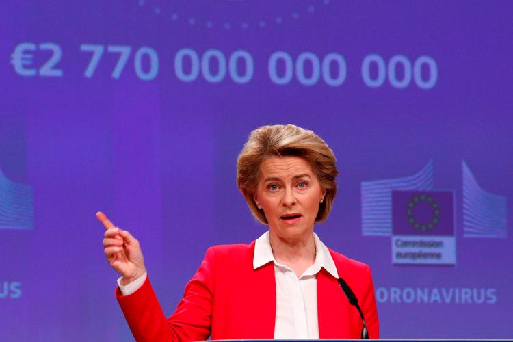 Jeg har en plan, siger Ursula von der Leyen. (Photo by FRANCOIS LENOIR / POOL / AFP) Foto: Francois Lenoir/Ritzau Scanpix