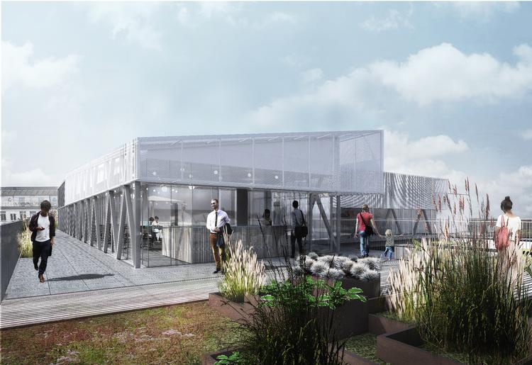 Filminstituttet vil anlægge en 1.500 kvadratmeter stor tagterrasse på Filmhuset med en open air-biograf. Det er  Dansk Erhverv og Danske Biografer imod.  Visualisering Rambøll