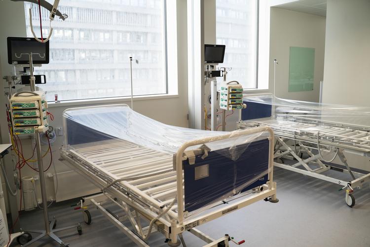 En nyindrettet flersengsstue i Rigshospitalets nye nordfløj står klar til at tage imod patienter. Foto: Rigshospitalet