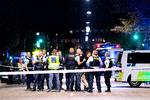 Politiet er til stede ved Haraldsagade i København efter et skyderiet med en AK47 mod et rivaliserende bademedlem 19. september 2018.  Foto: Bax Lindhardt/Ritzau Scanpix