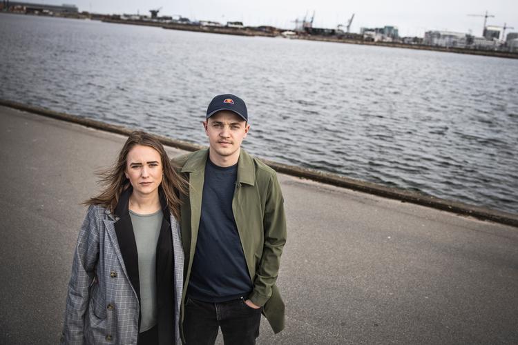 Helene og Kasper Diemer Albér venter deres tredje barn. Denne gang må Helene tage alene til skanninger.   Foto: Jens Hartmann Schmidt/POLFOTO