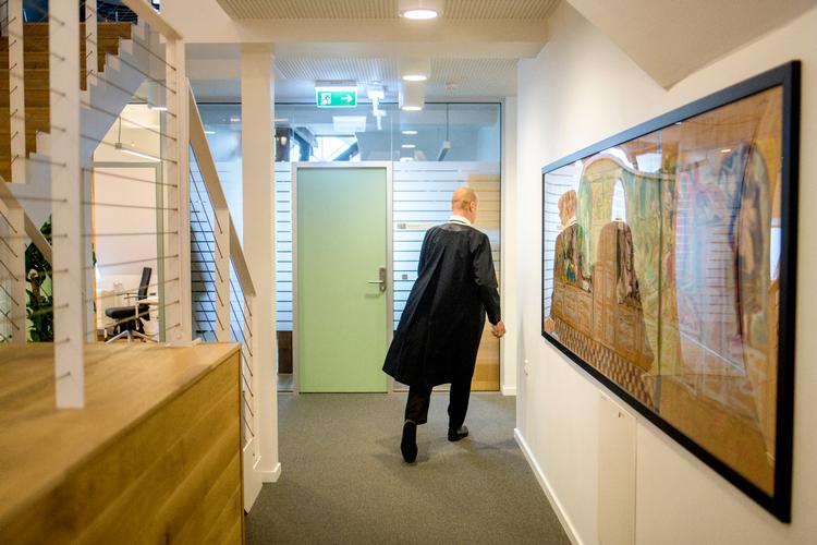 Dommerne har forladt retssalene, som i stort omfang er lukket ned på grund af smitterisiko fra COVID-19 Foto: Anders Rye Skjoldjensen