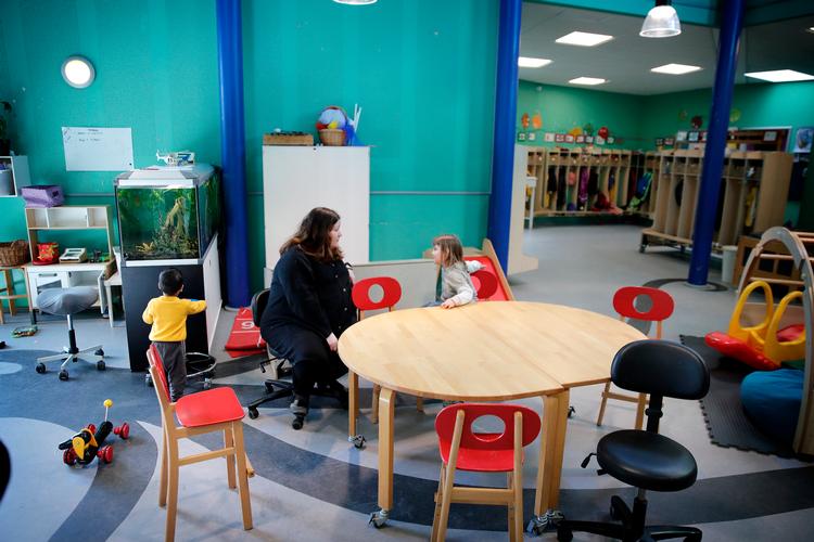 Alle daginstitutioner har holdt lukket, men tilbudt nødpasning til enkelte børn. Institutionen Havblik på Amager skal nu til at åbne op igen for end nødpasning. Foto: Jens Dresling/POLFOTO