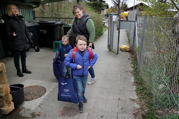 Liam på 5 år har glædet sig til at komme tilbage i børnehave Foto: Jens Dresling/POLFOTO