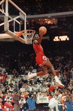 I Michael Jordan fik NBA en spiller, der aldrig var set magen til før.  Foto: John Swart/Ritzau Scanpix