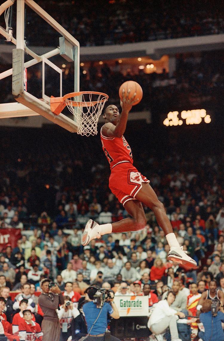 I Michael Jordan fik NBA en spiller, der aldrig var set magen til før.  Foto: John Swart/Ritzau Scanpix