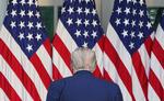 Donald Trump forlader sit daglige møde med pressen under coronakrisen.  Foto: Mandel Ngan/Ritzau Scanpix