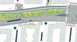 Forslaget til den forbedrede Strandboulevard giver et grønt bælte på gadens østside og plads til cykelstier, bortset fra ved bl. a. Nordre Frihavnsgade, hvor en cykelsti vil tage plads fra højresvingende bilister og derfor afkortes. Foto: Københavns Kommune