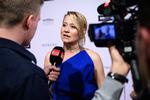 Trine Dyrholm ses her i forbindelse med årets Robert-fest, hvor hun vandt prisen for bedste kvindelige hovedrolle for 'Dronningen'.  Foto: Philip Davali/Philip Davali