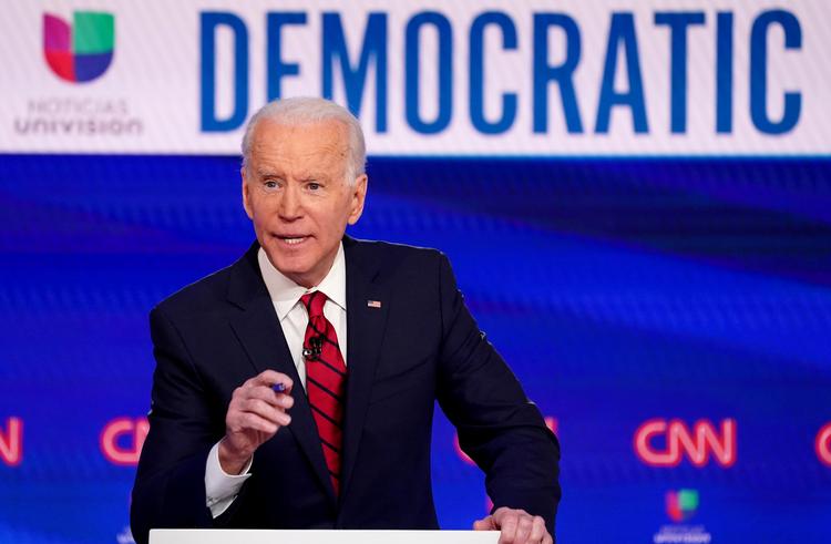 Joe Biden er nu så godt som sikret at blive Demokraternes præsidentkandidat. Foto: Kevin Lamarque/Ritzau Scanpix