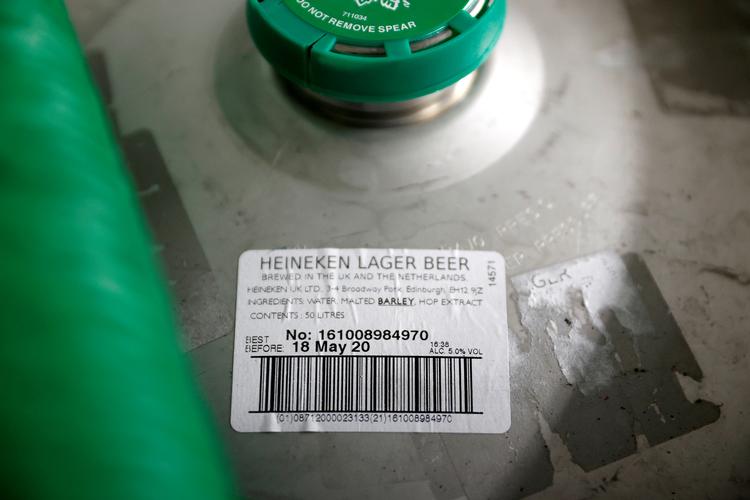 Coronakrisen har sat sit tydelige spor i salget hos Heineken i første kvartal. Foto: John Sibley/Ritzau Scanpix