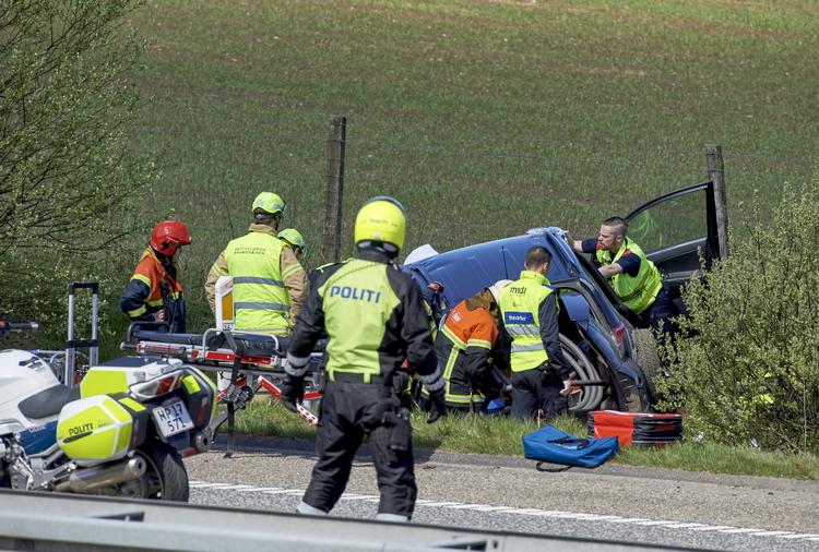 Mindre trafik har givet færre tilskadekomne i trafikken - faktisk rekordfå, oplyser Vejdirektoratet. Foto: Claus Bonnerup