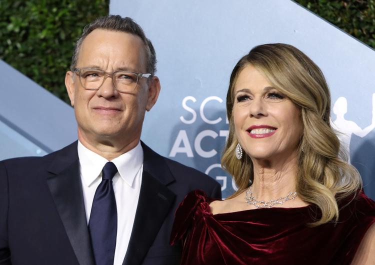 Tom Hanks og hustruen Rita Wilson fotograferet i januar i år.  Foto: Monica Almeida/Ritzau Scanpix