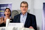 Udtrykket 'social afstand' har alene i den seneste uge været brugt i 617 artikler - hvilket i høj grad kan tilskrives en udtalelse fra direktøren for Statens Serum Institut, Kåre Mølbak, om, at vi skal regne med at holde social afstand mindst et år endnu. Foto: Finn Frandsen/POLFOTO