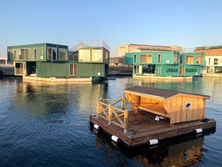 Det flydende shelter koster ingenting at leje, men man skal være hurtigt ude, for der bliver hurtigt booket. Foto: CPH Raft Entertainment